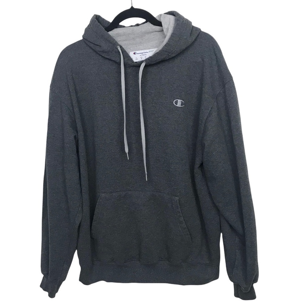 Champion Eco Gray Pullover Hoodie Sweater